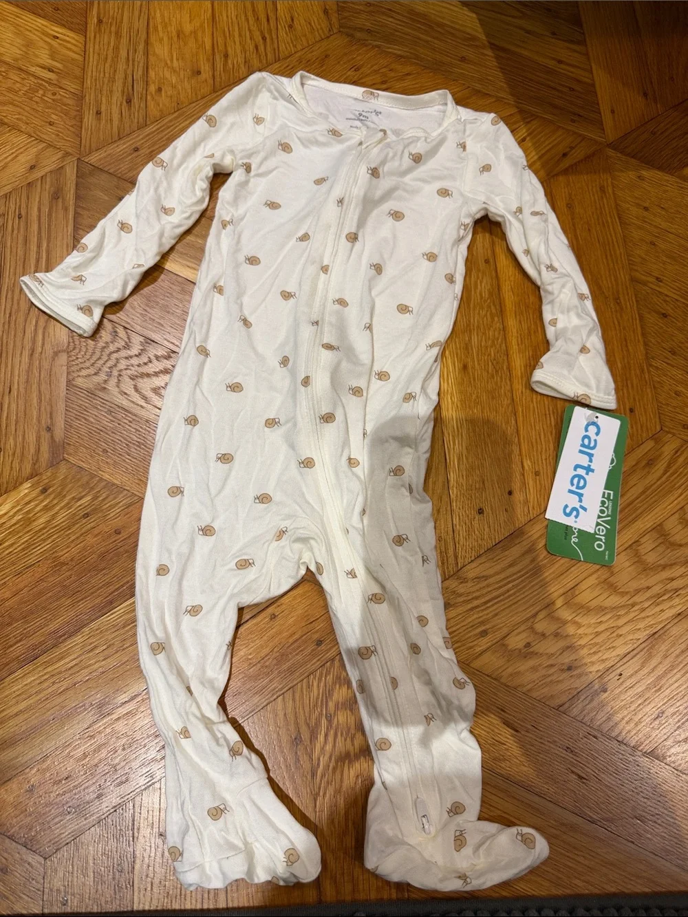 Carters 2 way zipper long sleeves onesies pajamas